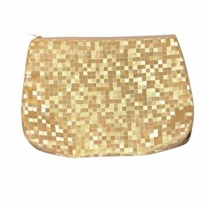 Gold Mosaic cosmetic bag